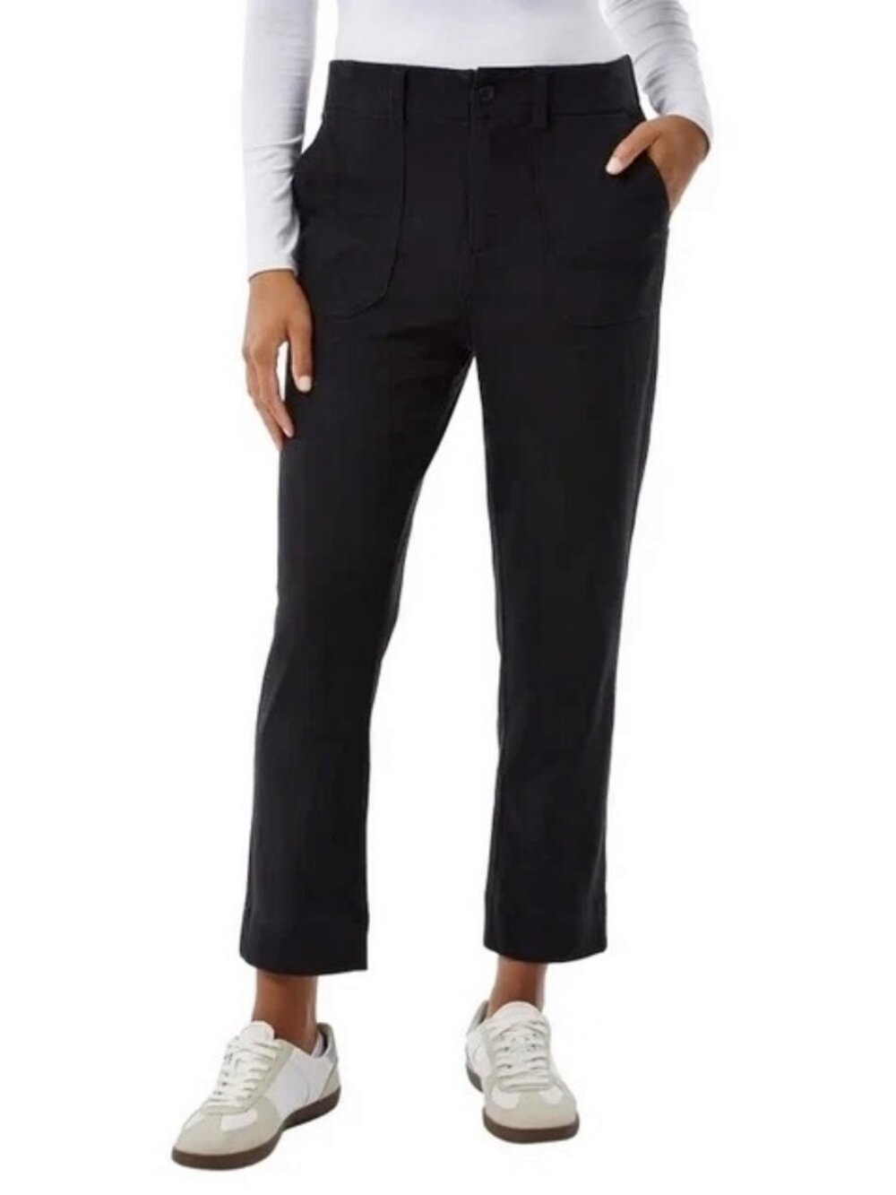 NEW 32 Degrees Women's Stretch Twill Ankle Pant S NWT Black
